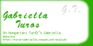 gabriella turos business card